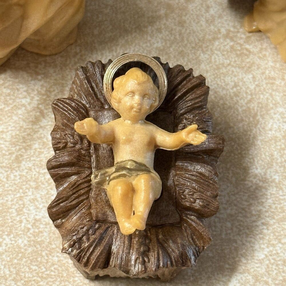 Vintage Depose Italy Christmas Nativity set, 10 PCs. Vintage Plastic - Picture 16 of 16